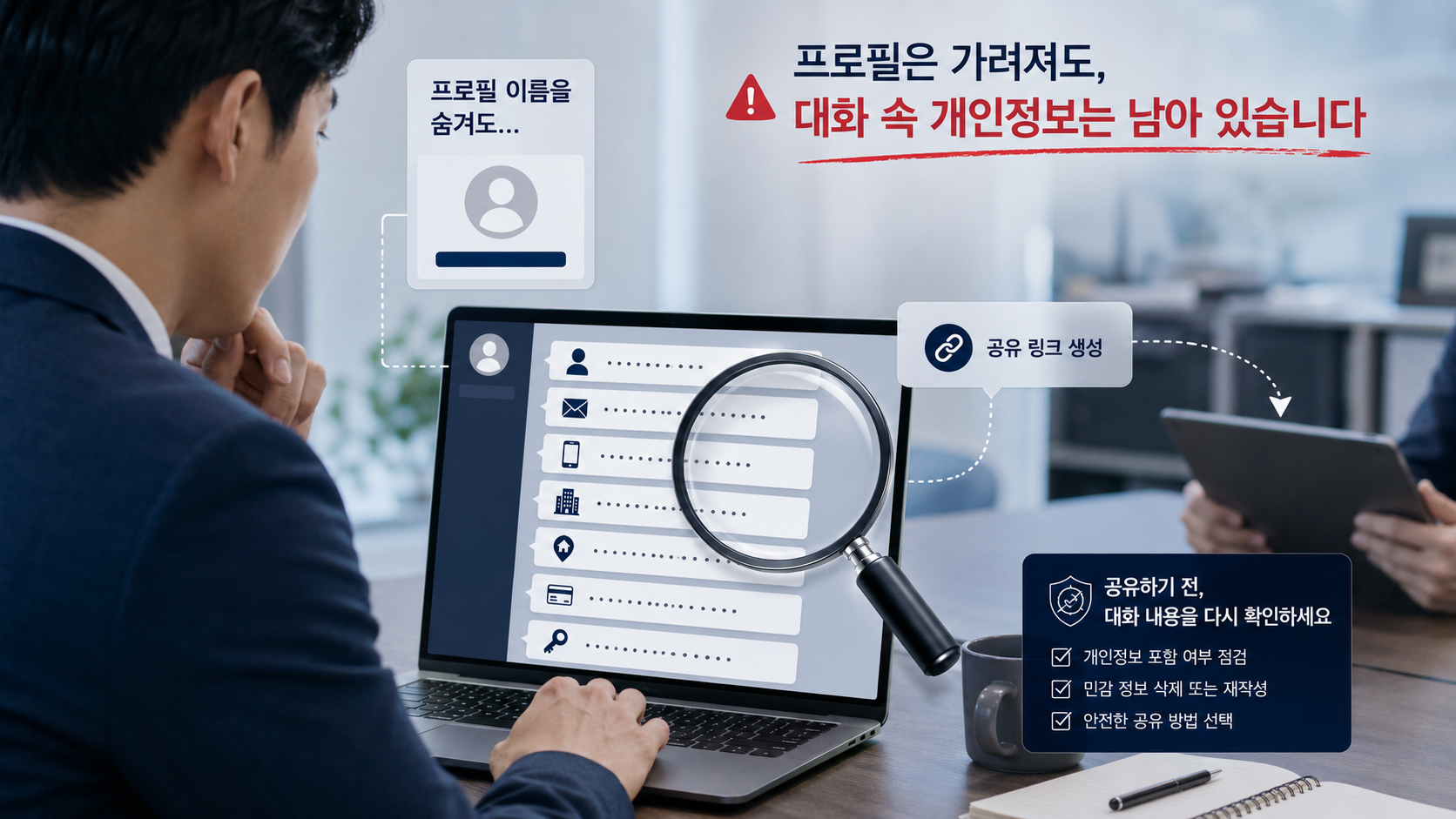 링크를 받은 사람은 어디까지 볼 수 있을까