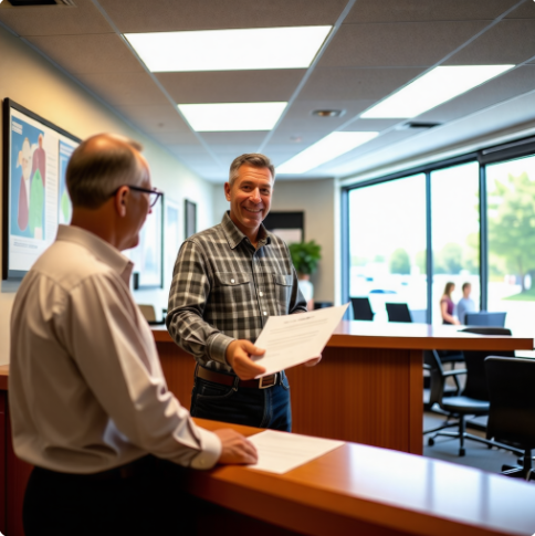 무료 증명서 발급 받는 이미지