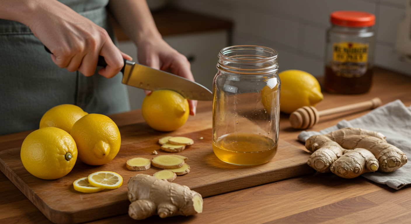 레몬생강꿀청으로 면역력