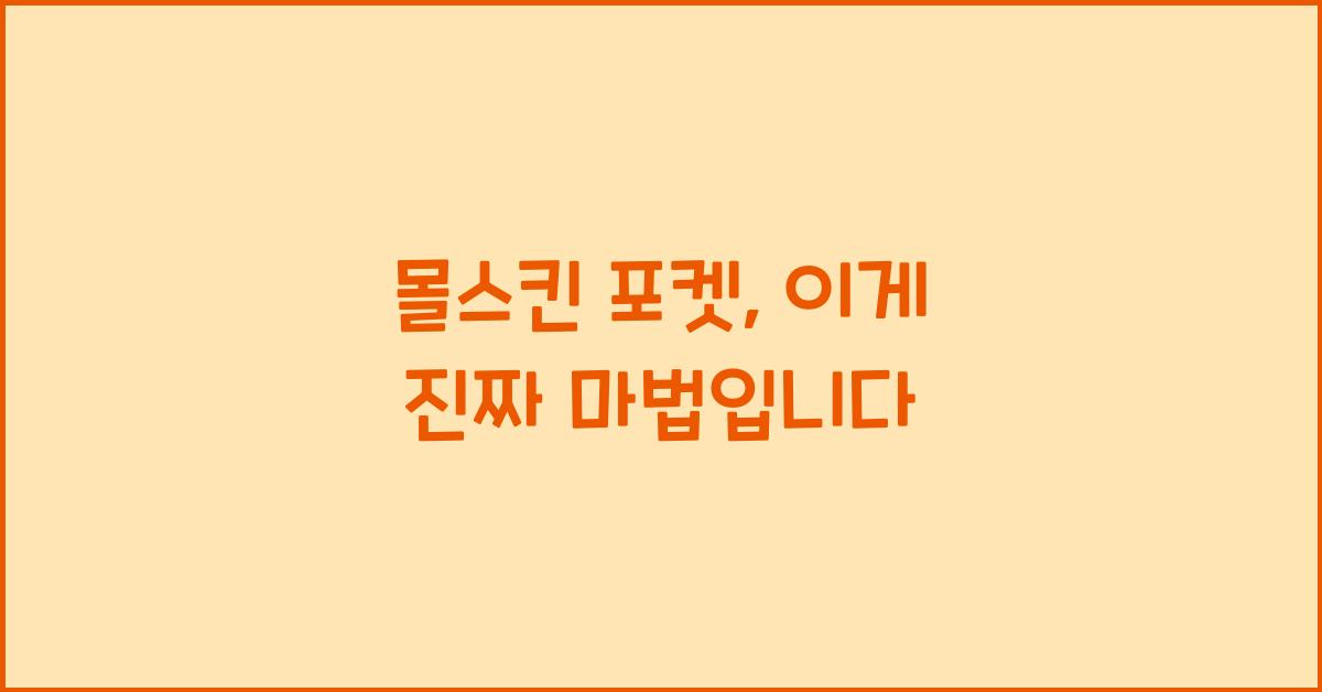 몰스킨 포켓