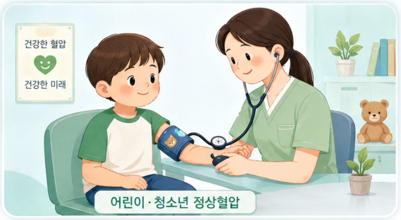 어린이·청소년 정상혈압 수치