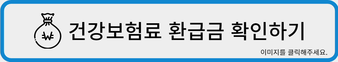건강보험료 환급금 확인하기
