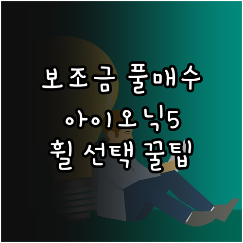 아이오닉5 스탠다드 모델 보조금 극대..