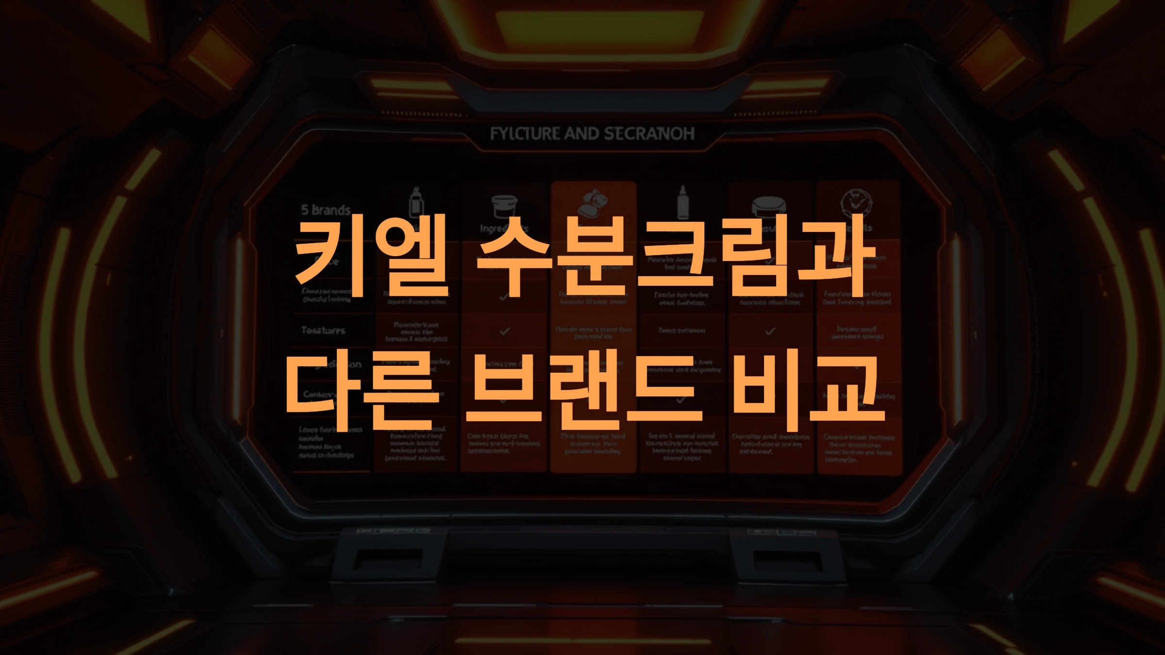 키엘 수분크림과 다른 브랜드 비교