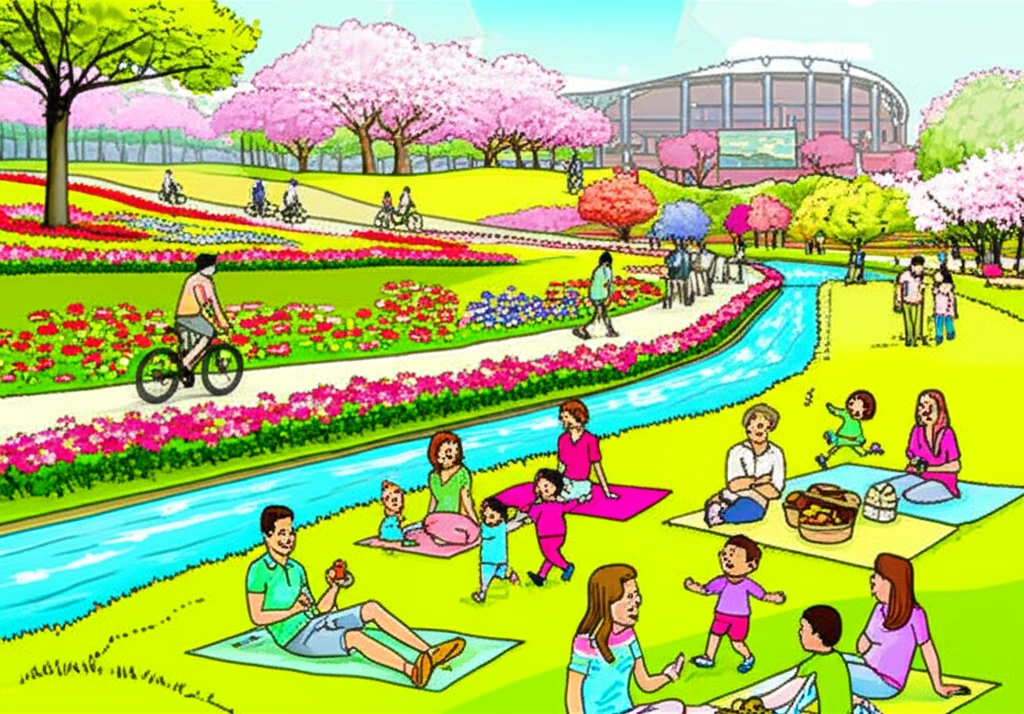 수성못 분수쇼 시간과 목련 벚꽃 구경..