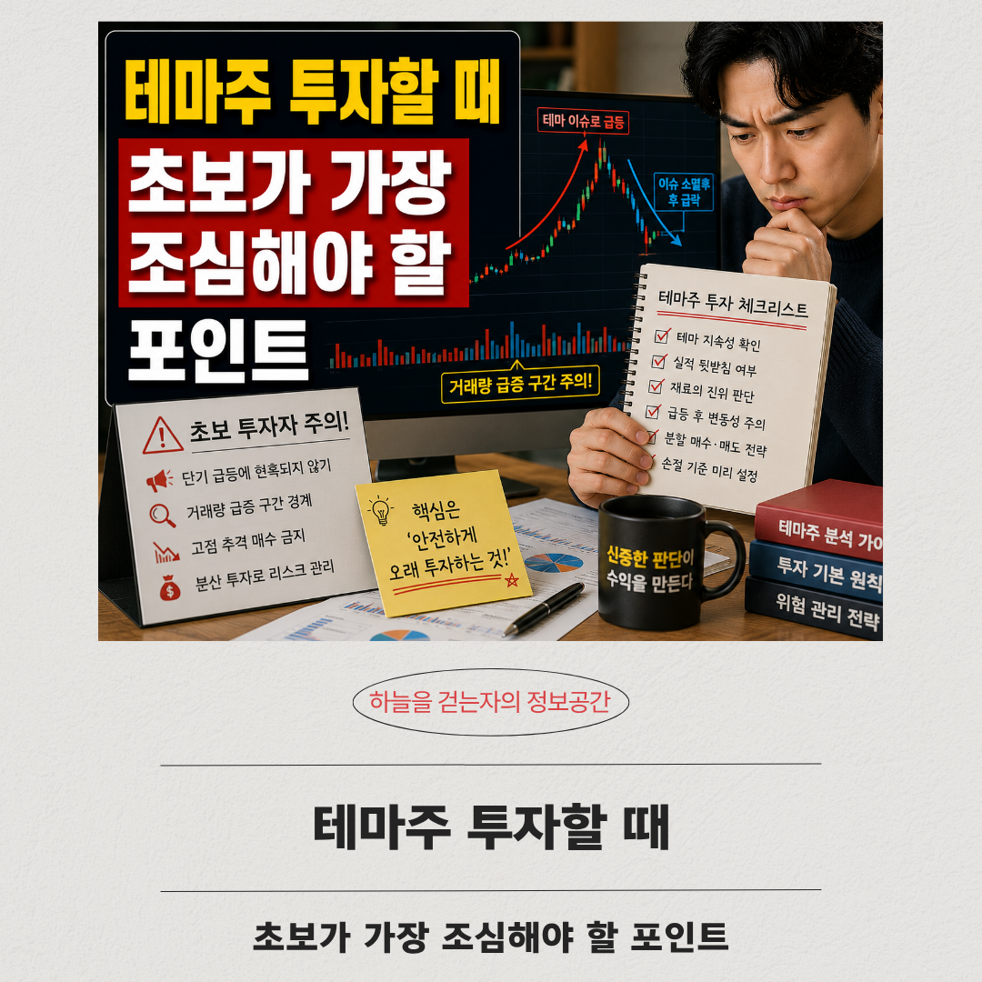 테마주 투자할 때 초보가 가장 조심해야 할 포인트
