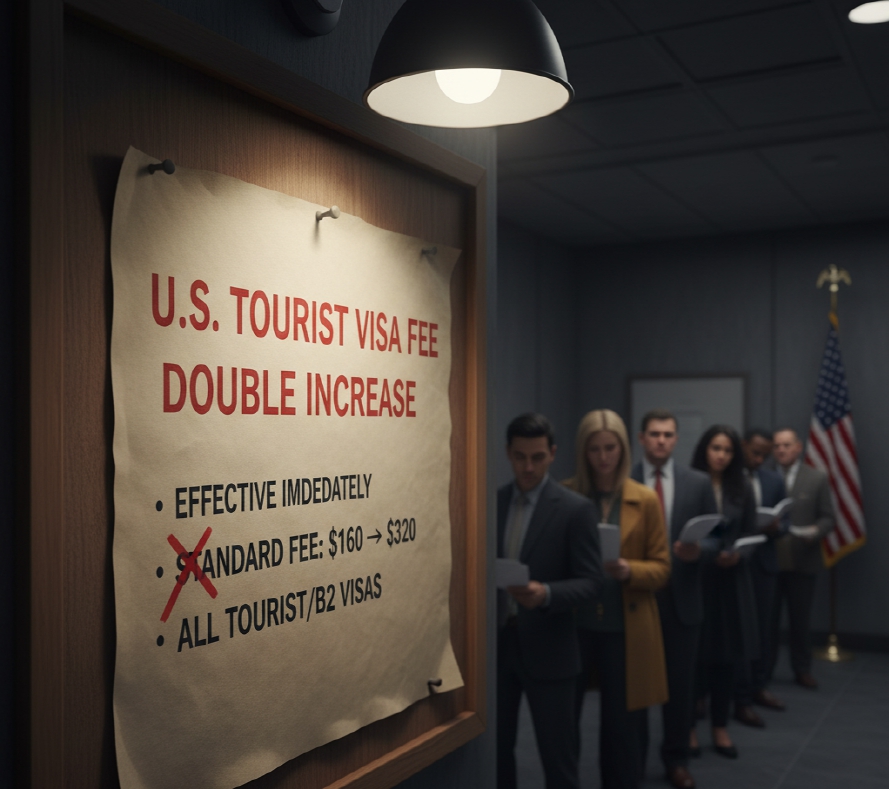 미국 관광 수수료 2배 인상에 대한 이미지