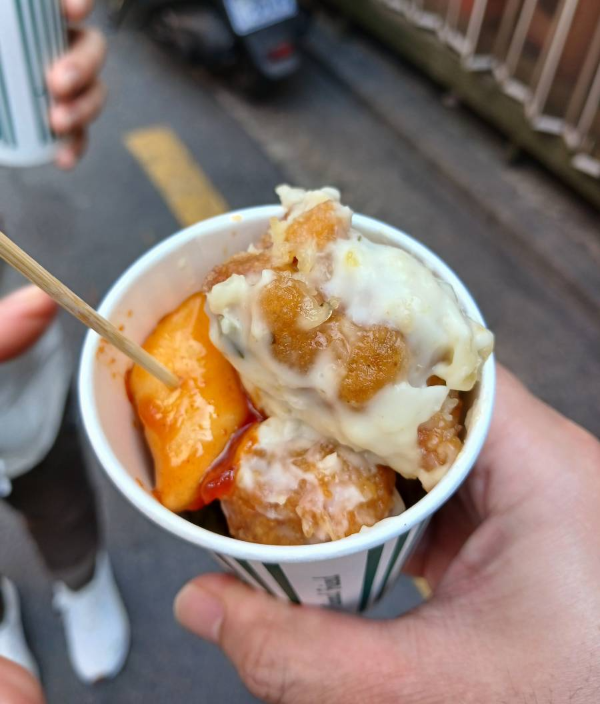 큐스 화이트크림강정 비주얼