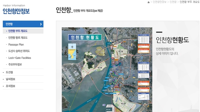 인천항 도선사회 웹사이트 소개