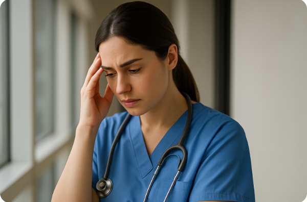 다른 병동으로 발령 받아 고민하는 간호사