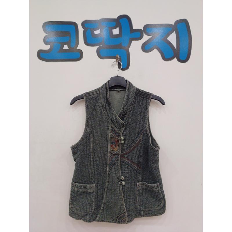 여02015 생활한복 중고구제 안기모 조끼 코딱지구제