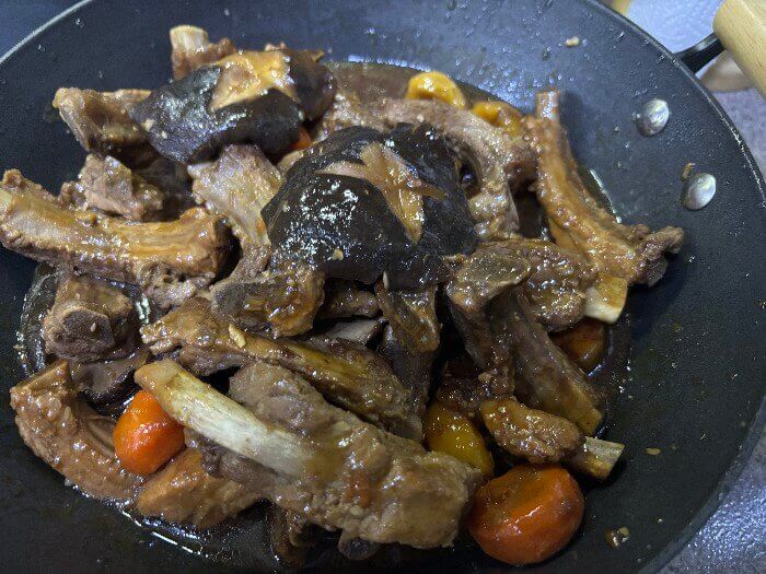 완성된 등갈비 사진