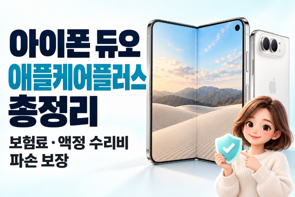 아이폰 듀오 애플케어플러스 총정리｜54만 9천 원 보험료&middot;액정 수리비&middot;힌지 파손&middot;가입 방법