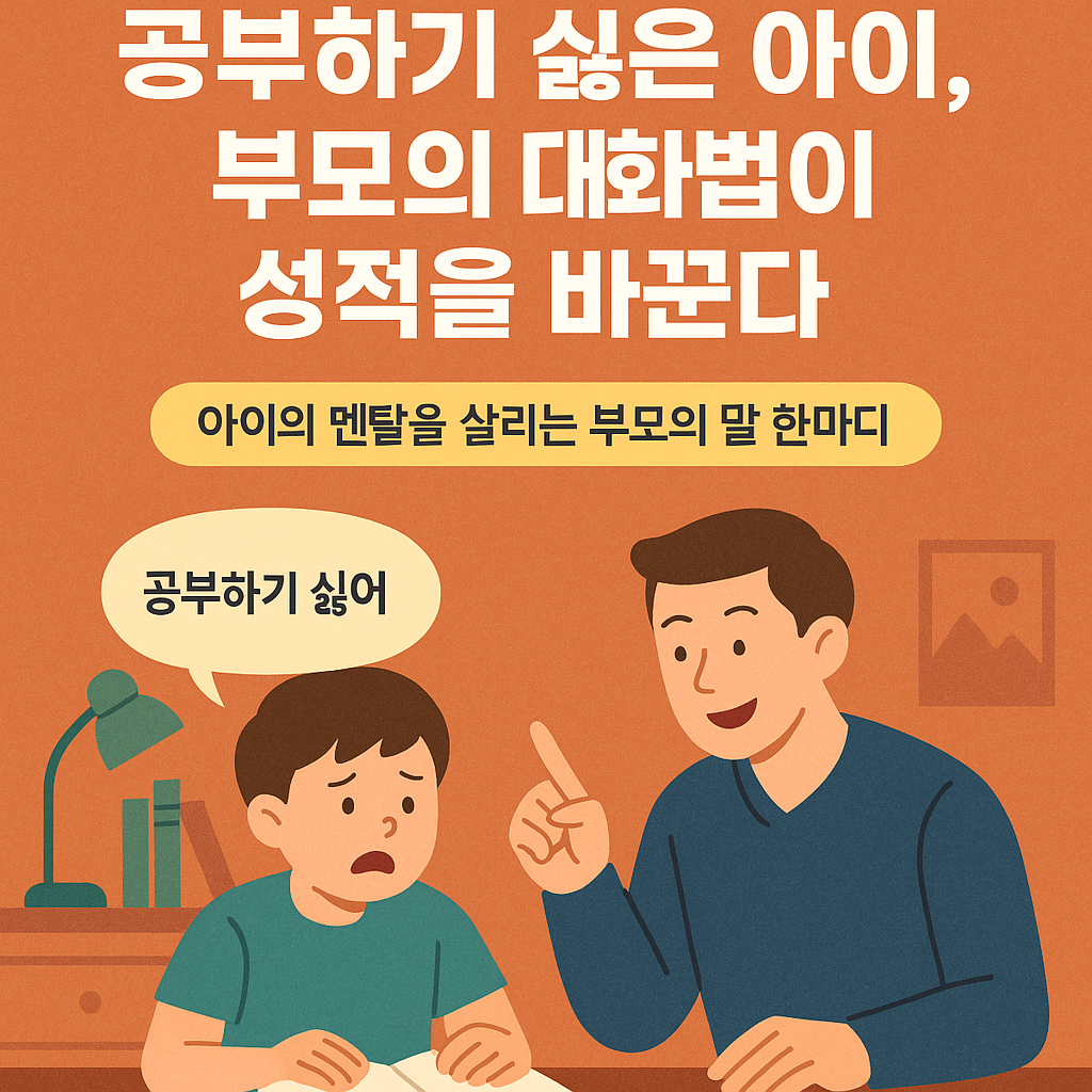 공부하기 싫은 아이, 부모의 대화법이 성적을 바꾼다