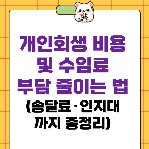 개인회생 비용