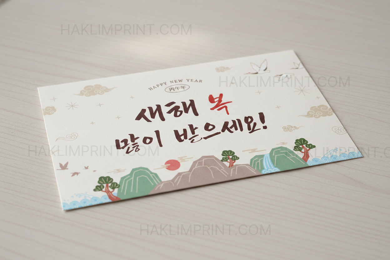 설날폰트추천 영월체 설날카드제작