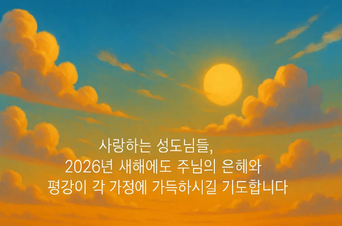 교회 성도 2026 기독교 새해 인사말