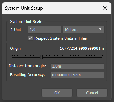 System Units Setup
