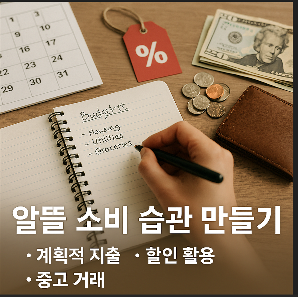 알뜰 소비 습관 만들기 (계획적 지출, 할인 활용, 중고 거래)