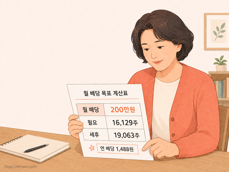 월 배당 현금흐름 시뮬레이션