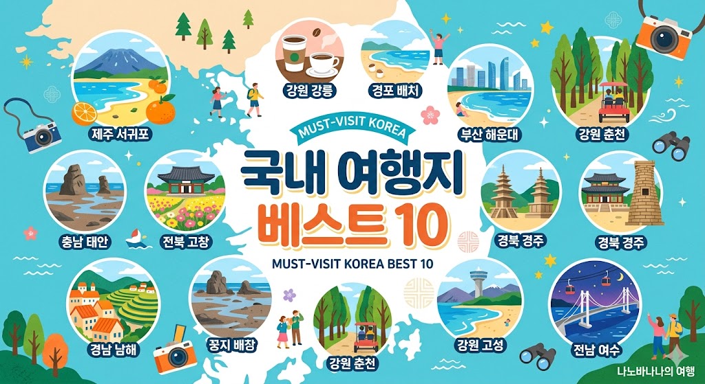 국내 여행지 베스트 10