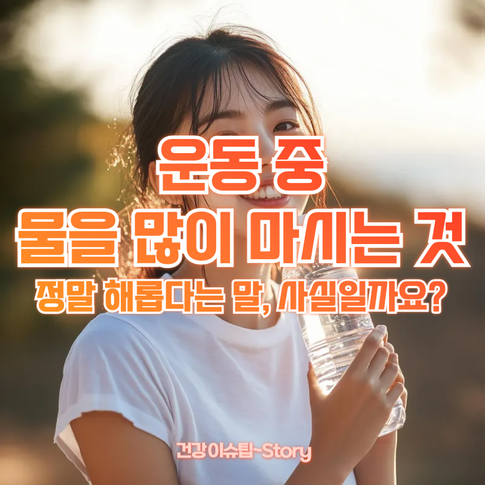 운동 중 물을 많이 마시는 것