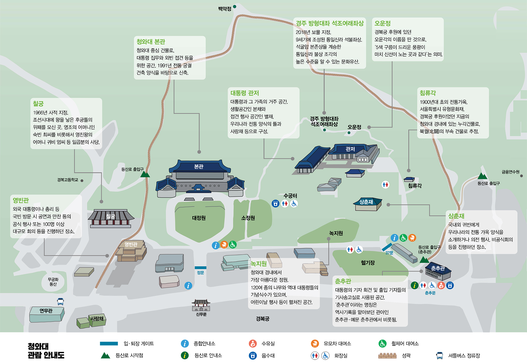 청와대 개방 1주년.관람예약방법안내.편한 관람 경로 추천.주차