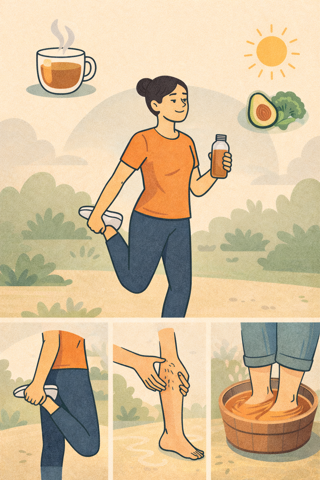 혈액순환을 개선하는 실천습관 관련 이미지