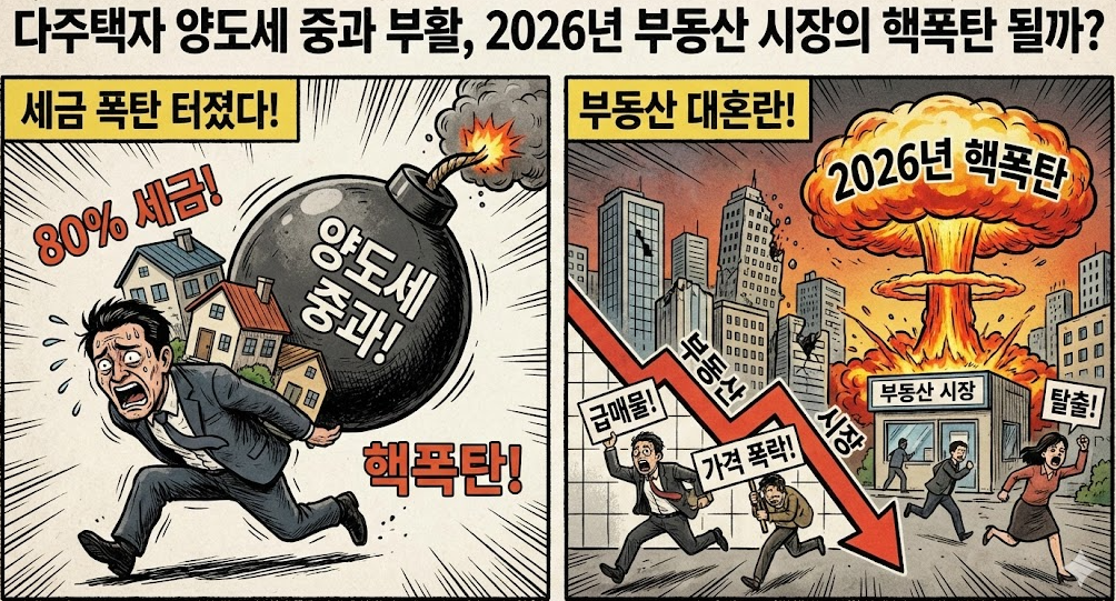 다주택자 양도세 중과 부활, 2026년 부동산 시장의 핵폭탄 될까?
