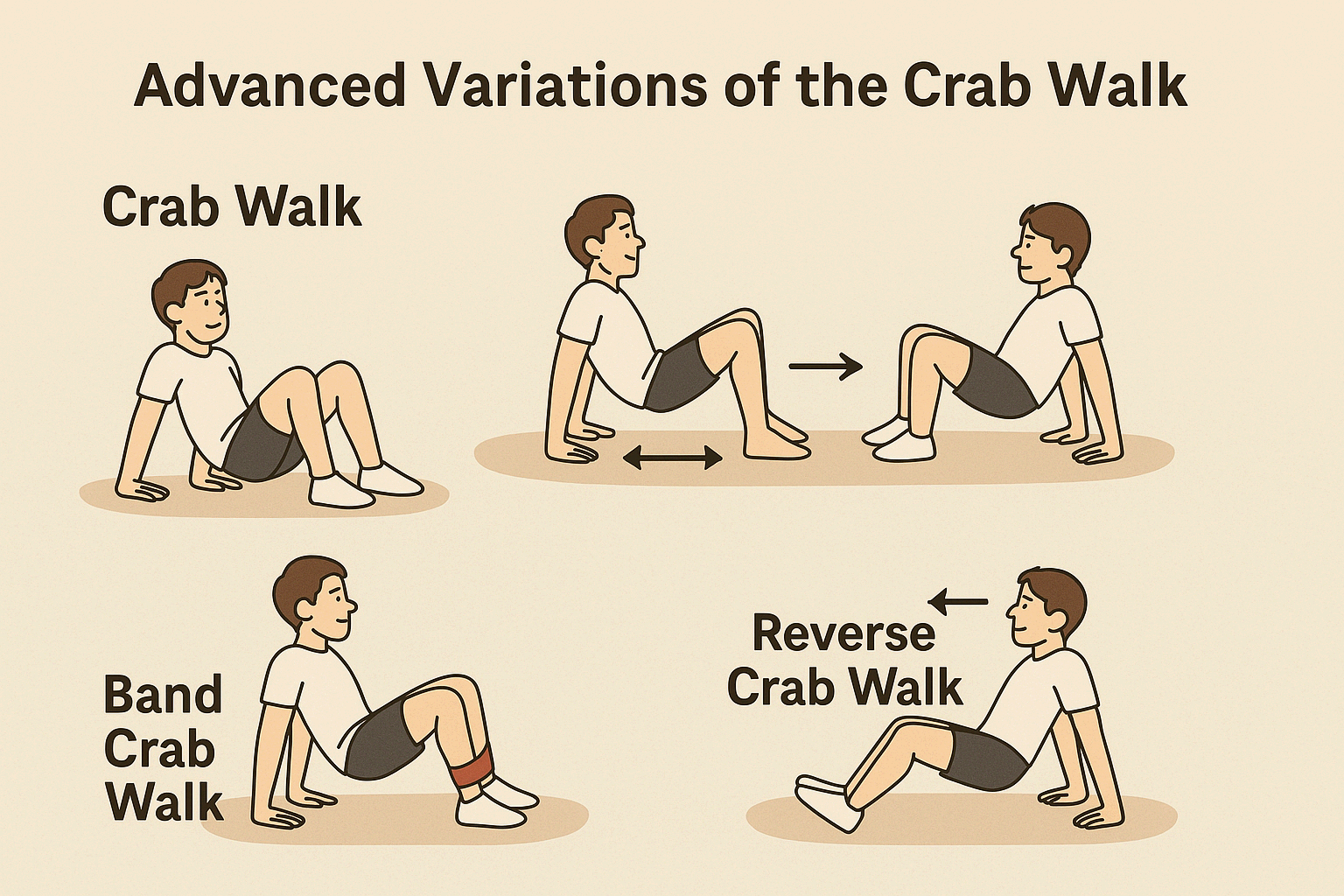크랩 워크의 고급 응용 – 루틴에 더하는 실전 변형 동작 가이드