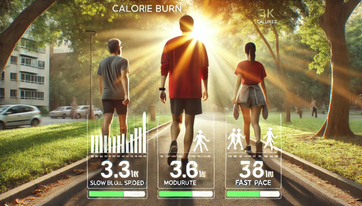 걷기 속도별 칼로리 소모량 비교 분석 관련 사진
