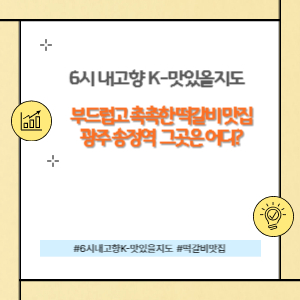 송정역 맛집 떡갈비