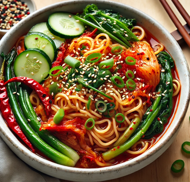 봄김치말이국수