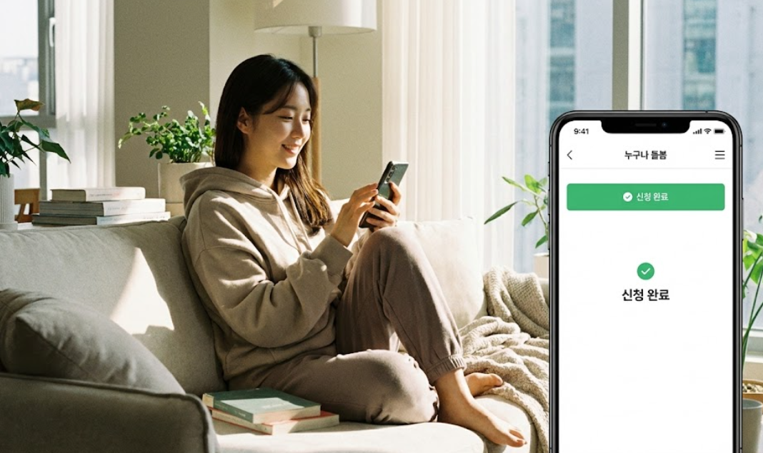 스마트폰으로 간편하게 서비스를 신청