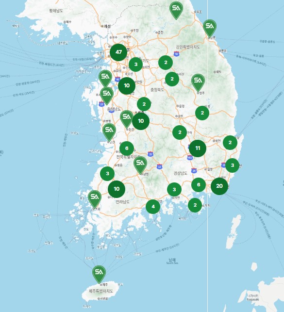 슈올즈 매장 목록