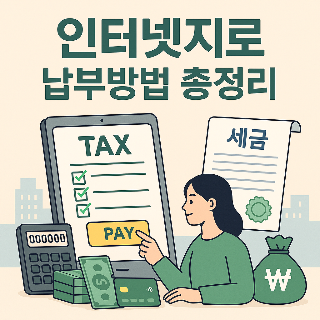 인터넷지로 통합납부서비스 납부방법 총정리