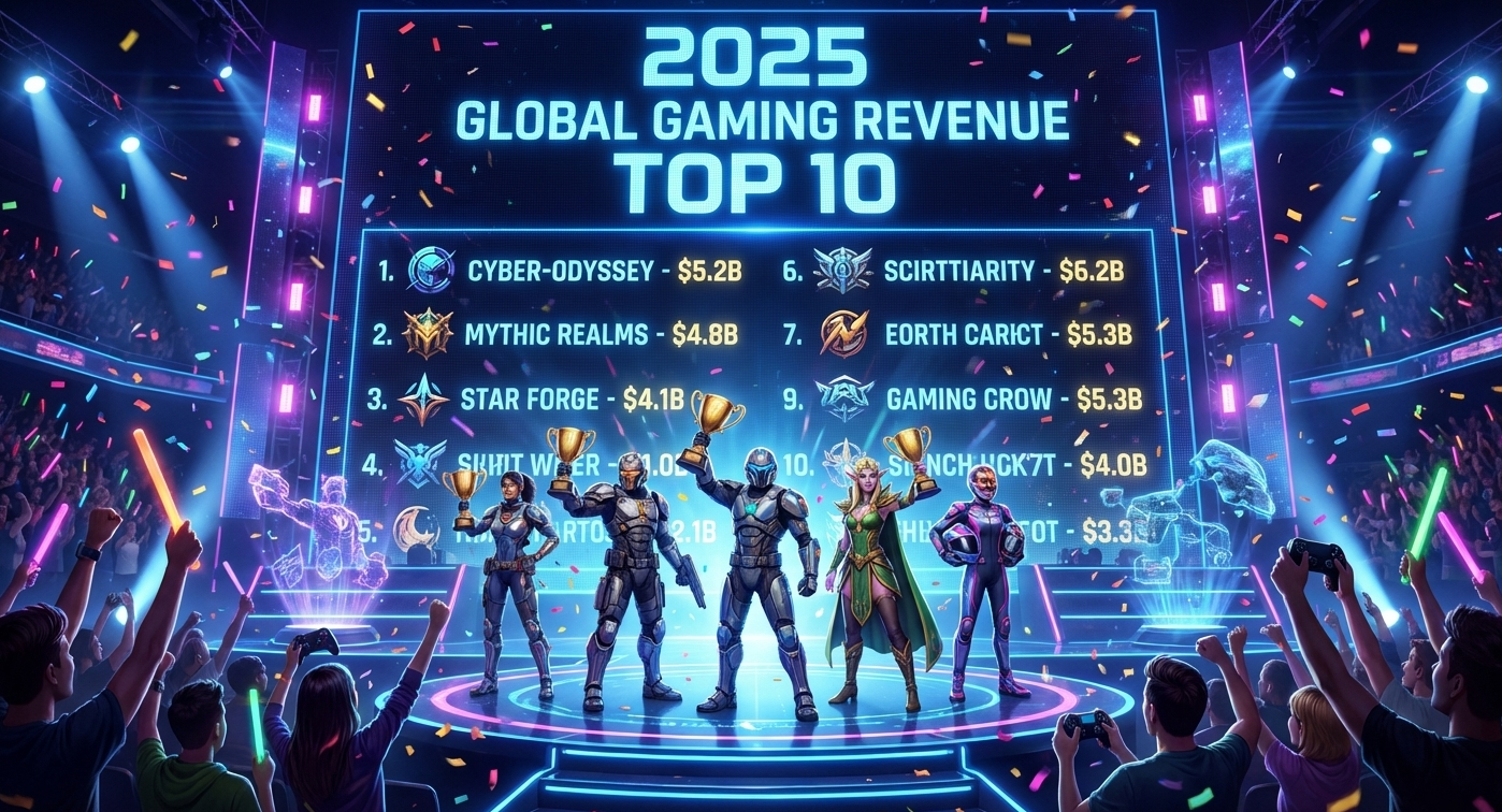 2025년 기준 세계에서 가장 많은 누적수익을 올린 게임 TOP10