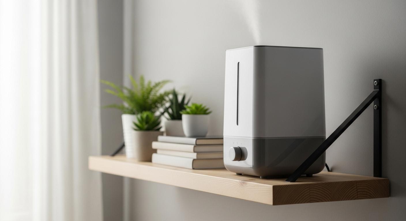 가습기 나무 선반