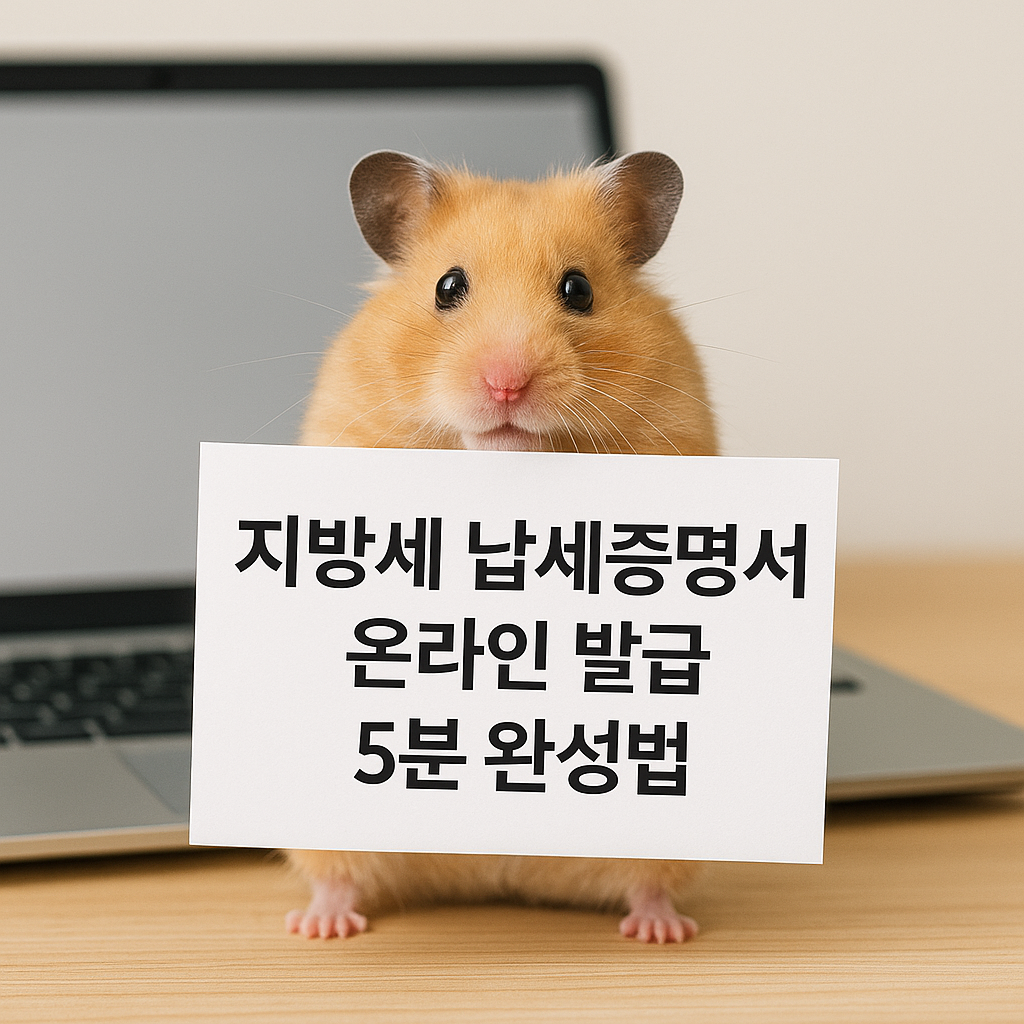 지방세 납세증명서 온라인 발급 5분 완성법