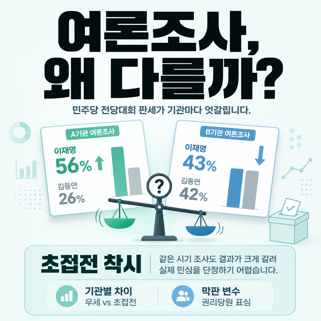 여론조사, 왜 다를까?