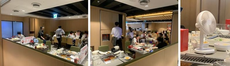 하이디라오 건대 내부공간 및 개인용 선풍기