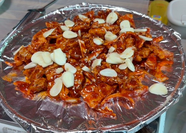 단양 단성면 맛집 영식할머니 마늘더덕제육 밥상