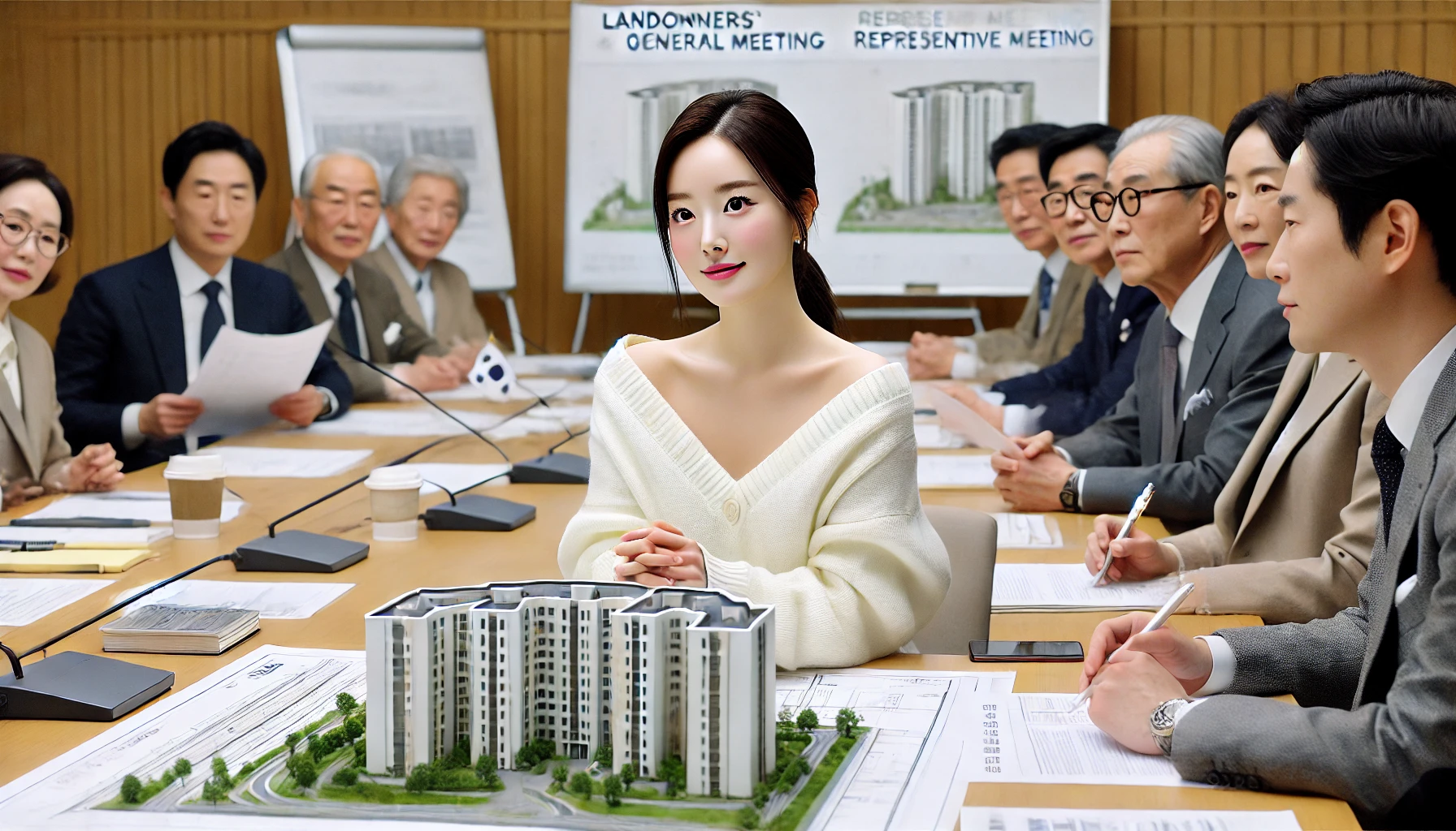 토지등소유자 전체 회의하는 이미지