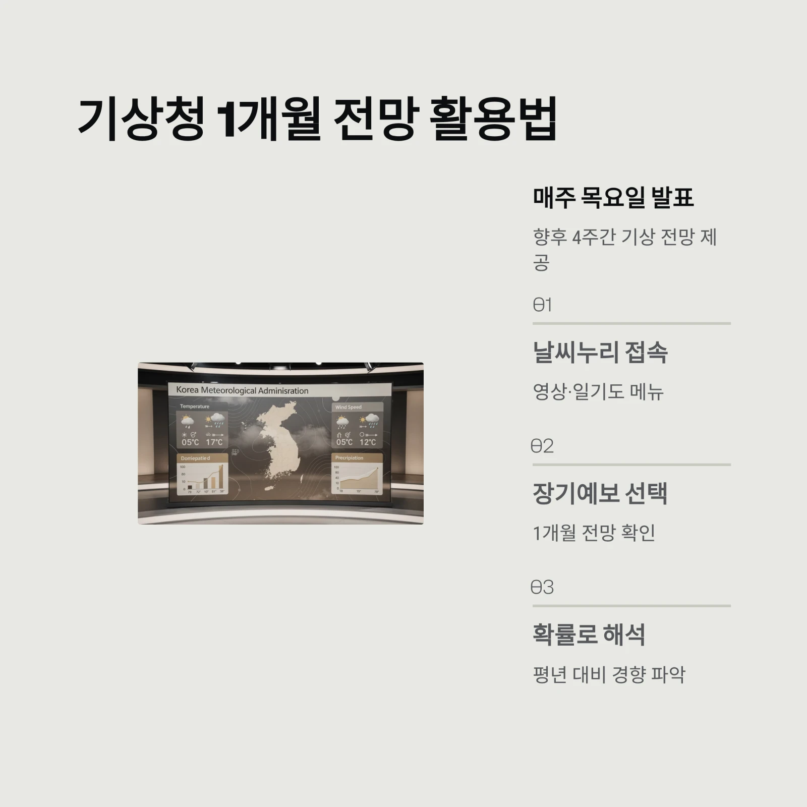 기상청 1개월 전망 활용법