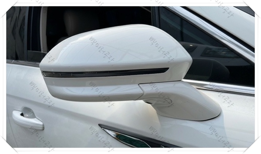 링컨 노틸러스 조수석 중고 사이드미러 프레임 교체 수리 후 측면