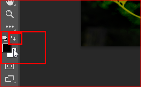 전경색을 검정으로 설정