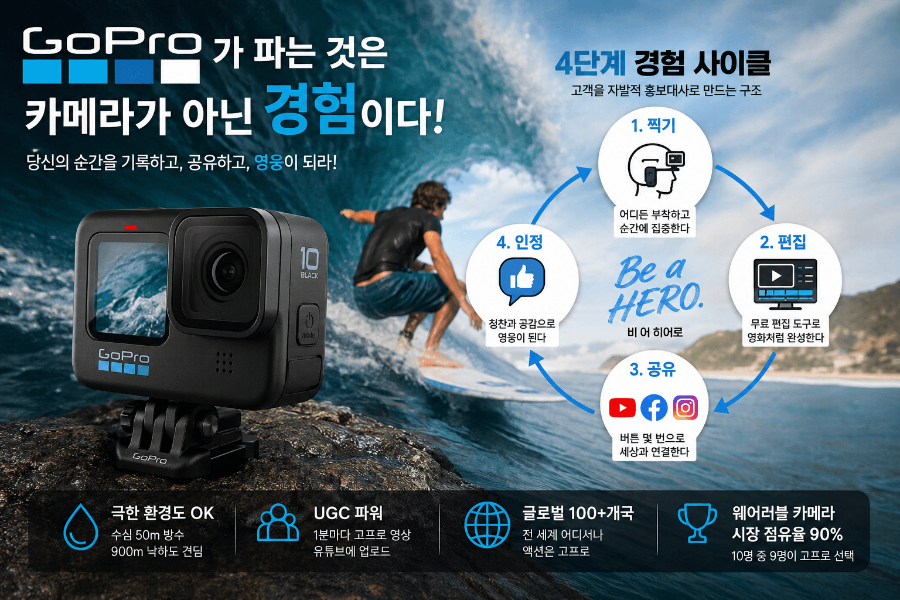 고프로 브랜드 마케팅 (경험 설계, 고객 홍보대사, UGC 전략)