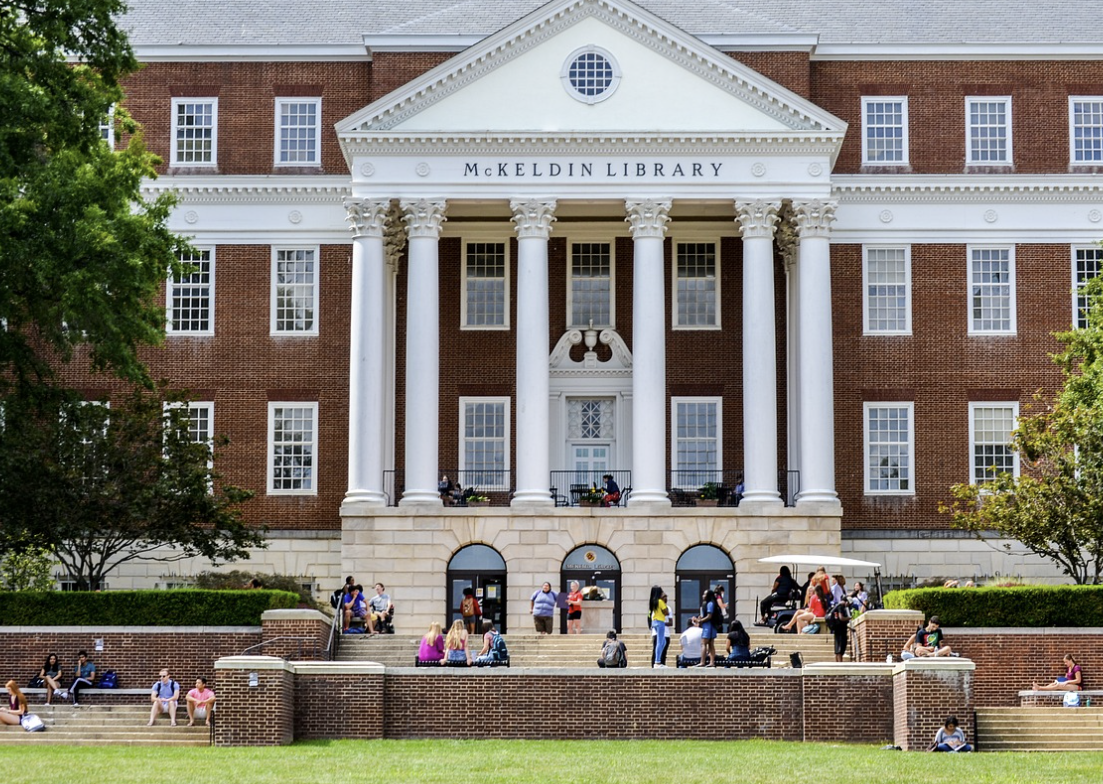 college school library