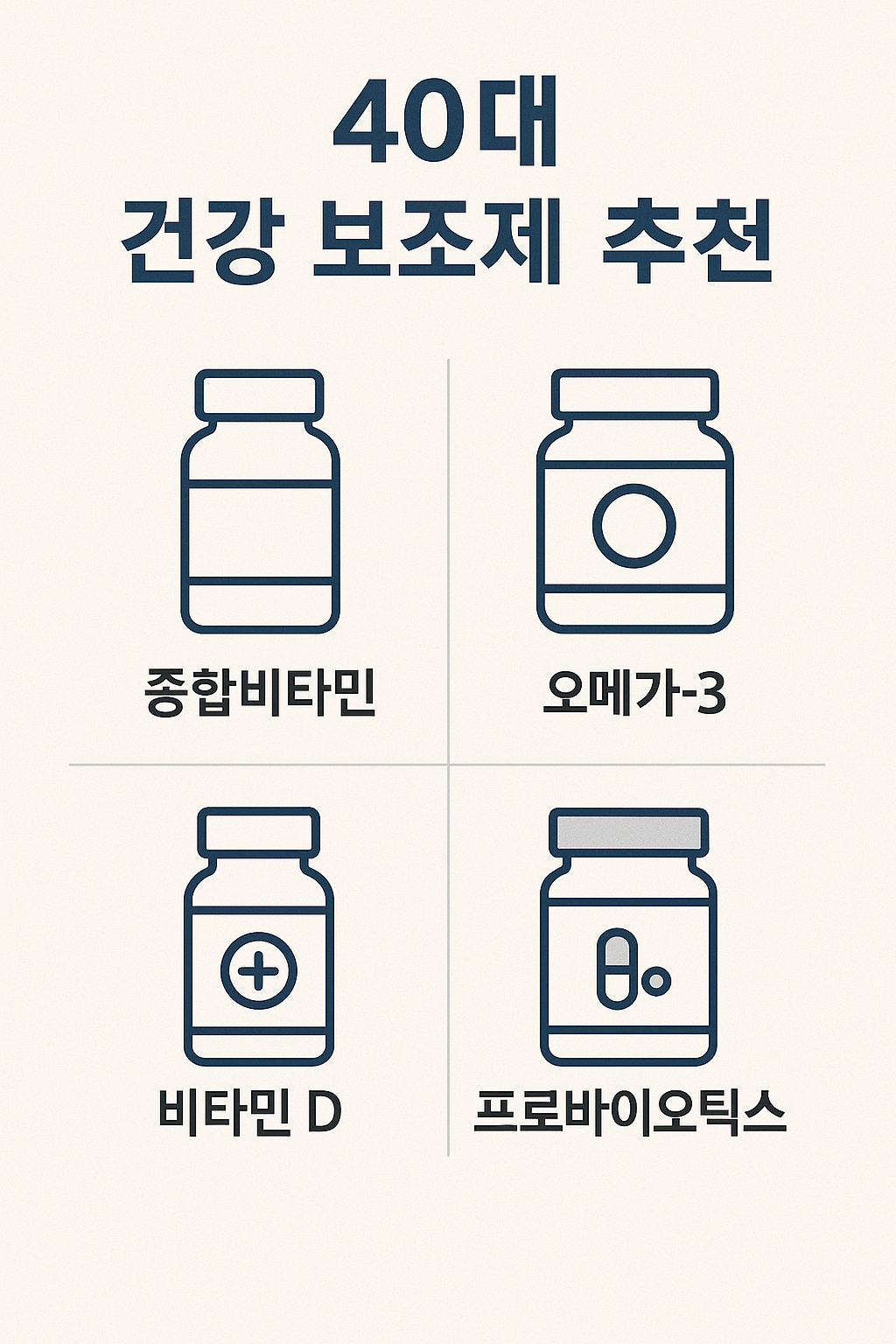 “요즘 부쩍 피곤하다면?” 40대 건강 보조제, 지금 꼭 챙기세요