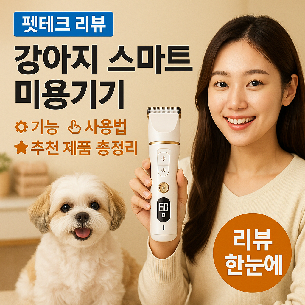[펫테크 리뷰] 강아지 스마트 미용기기 ｜ 기능&middot;사용법&middot;추천 제품 총정리